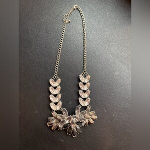 Elegant Silver Crystal Necklace